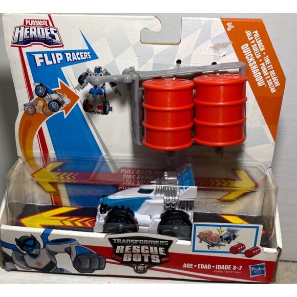 Playskool Heroes Transformers Rescue Bots Flip Racers 2 Sets + 2 Fire Trucks - Picture 4 of 9